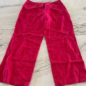 Women's Red Linen Trousers